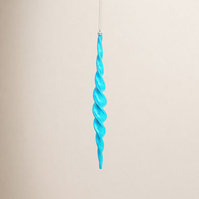 Shiny Spiral Icicle Christmas Ornament