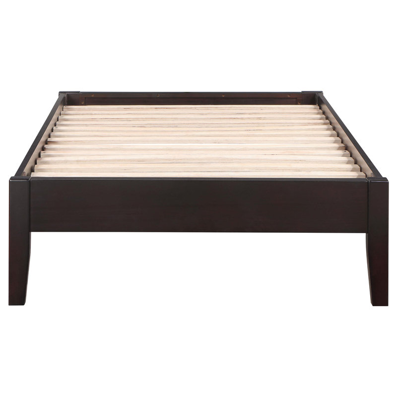 Lit plateforme Chelmsford Universal, Lit simple, Brun