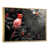 Toile avec cadre flottant or