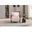 Chaise de rangement, fauteuil d'appoint moderne Mid-Century avec structure en bois, chaises de salon rembourrées avec coussin de taille, fauteuil de lecture pour véranda de chambre à coucher-130671268