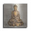 Art mural en métal luxueux «Bronze Buddha» par Silvia Vassileva, 12 po x 12 po-959532360