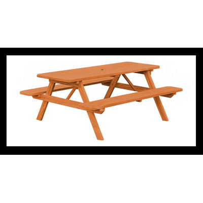 Table de pique-nique rectangulaire pour 6 personnes 70 po Latham