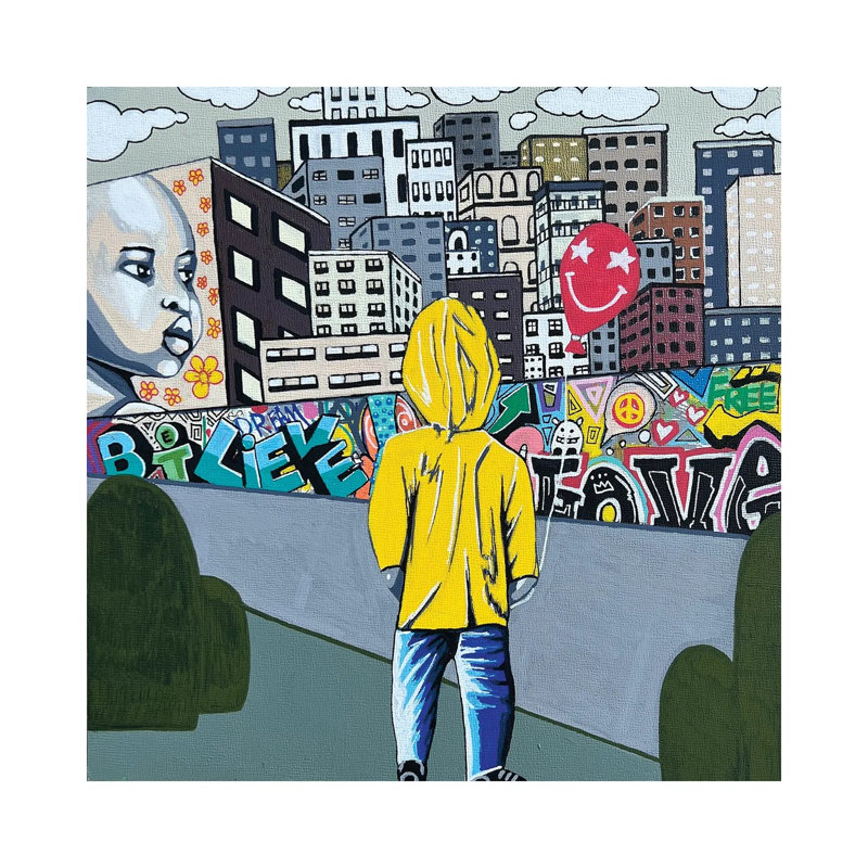 «I Still Believe In You», reproduction d'art sur toile tendue, 26 po x 26 po, Toile tendue avec châssis, Sans cadre