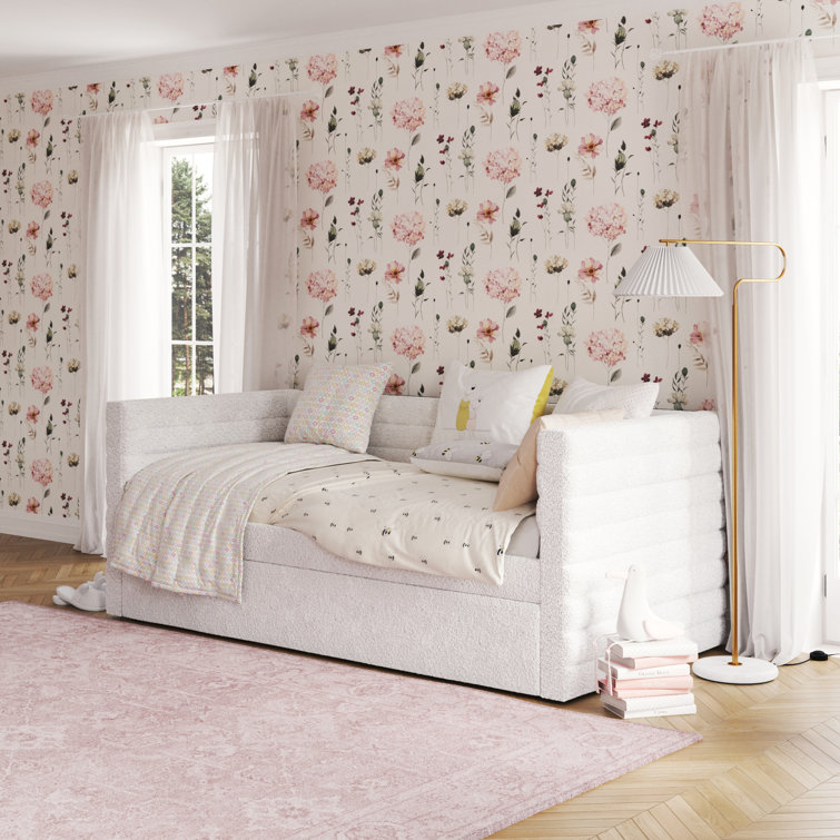 Alarion Upholstered Daybed with Trundle - Twin