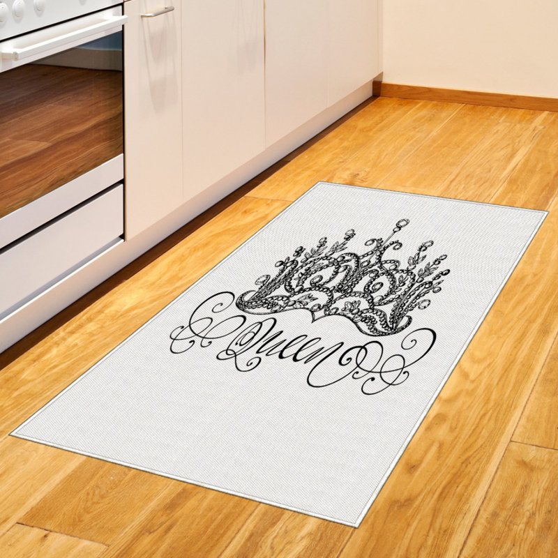 Tapis décoratif à longs fibres en polyester à haute densité pour grand lit Queen, Rectangle— 4 pi x 5 pi 8 po