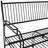 Black Steel Wire Outdoor Garden Bench
