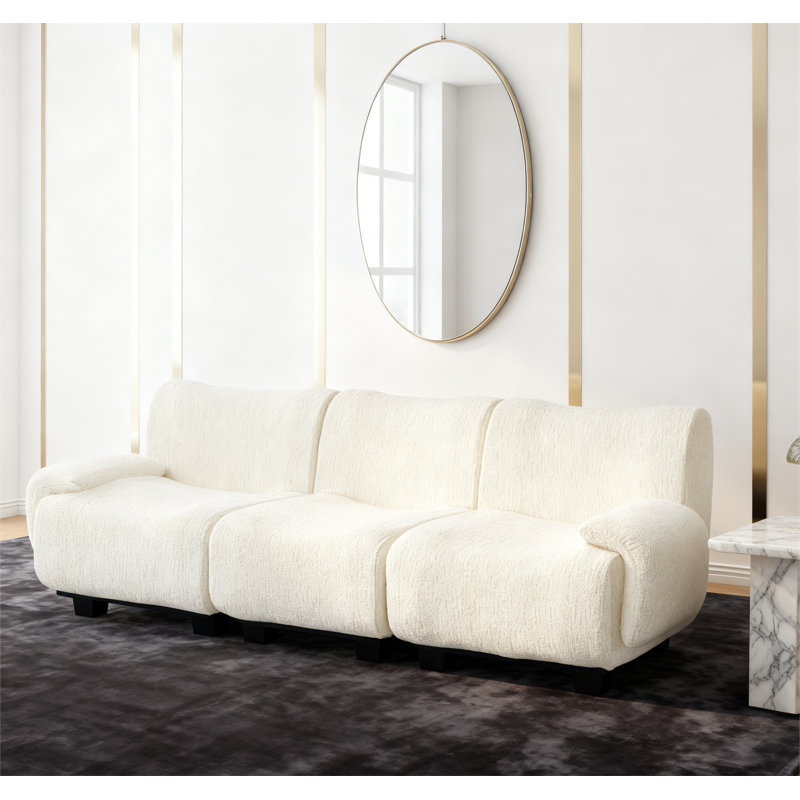 Canapé 3 places 94,5 po Modern, Beige