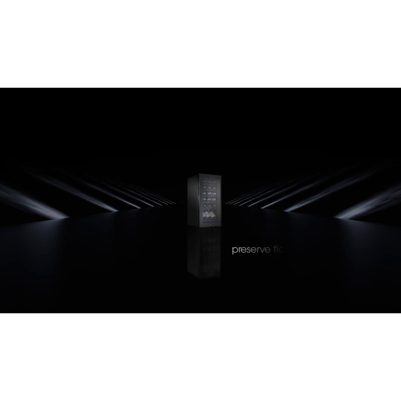Ivation Black Freestanding 24-Bottle Wine Cooler with Glass Door