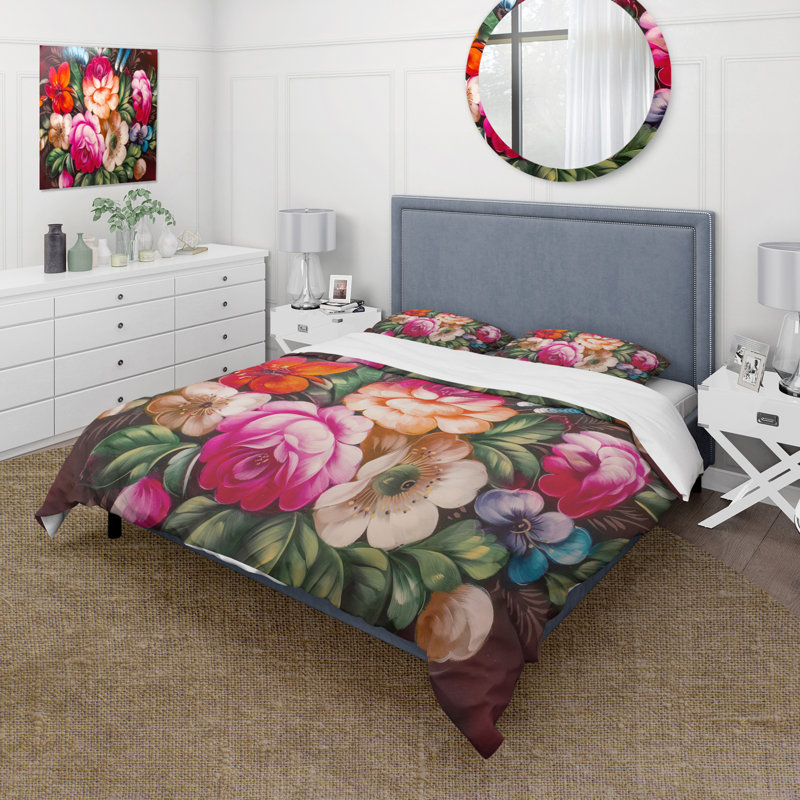 Ensemble de housse de couette en polyester Vintage Life, Housse de couette pour très grand lit et 2 très