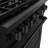 ZLINE 36 in. 5.2 cu. ft. Paramount Dual Fuel Range W/ 6 Burner Gas Cooktop & Electric Convection Oven in Black Stainless Steel (SDRB-36)