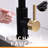 Touchless Kitchen Faucet - Automatic Smart With Pull Out Spray, Hands For Sink, Black And Gold, Contemporary Look, Ceramic Filler, Brass Material Sink Motion Sensor Activated, , Style,-749761395