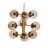 Stephon 9 - Light Sputnik Modern Linear Chandelier