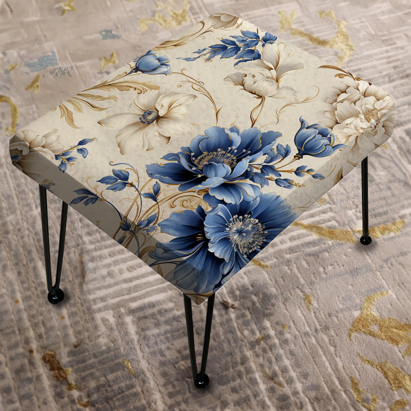 Repose-pieds Cobalt Cameo Delight