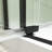 Universal Pivot Shower Door, 28 - 32"W X 72"H, Open Outside, 1/4" And 5/16" Tempered Glass, Matted Black Finish, 304 Stainless Steel Hinge, Sealing To Minimize Leak, Magnetic Seal For Secure Quiet-129099918-129099919