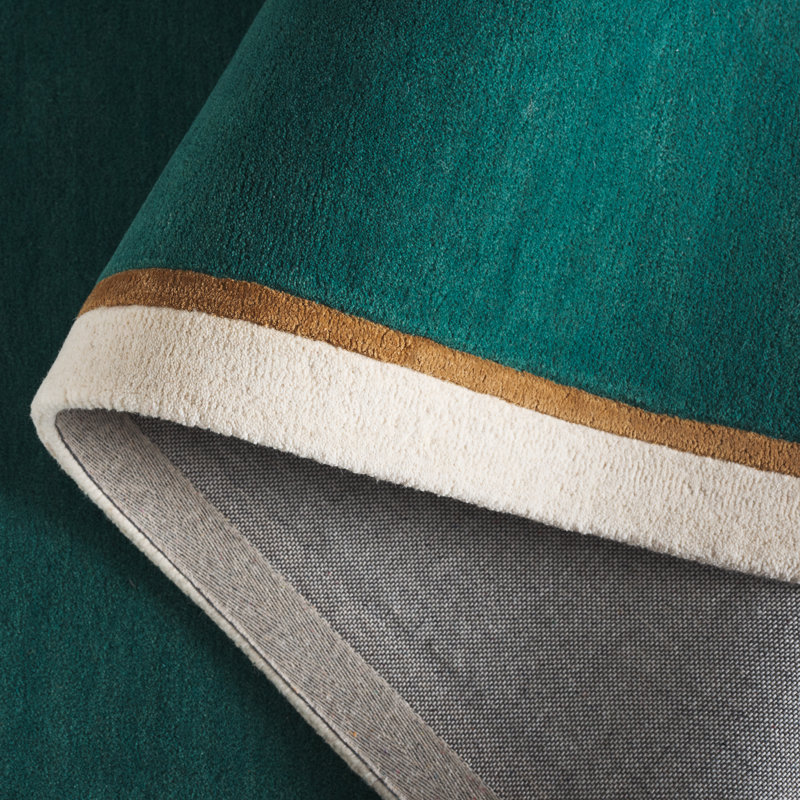 Fifth Avenue Hand Tufted Wool,Viscose Solid Color Indoor Rug, Rectangle 5' x 8'