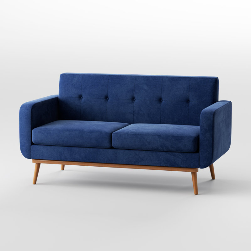 2 Seater Loveseat, Blue