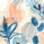 Terra Cotta Blooms I by June Erica Vess - Wrapped Canvas Gallery-Wrapped Canvas Giclée-1299526094