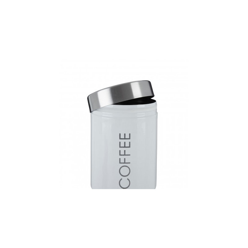 Surrett Metal Jar - Set of 3, White/Blue