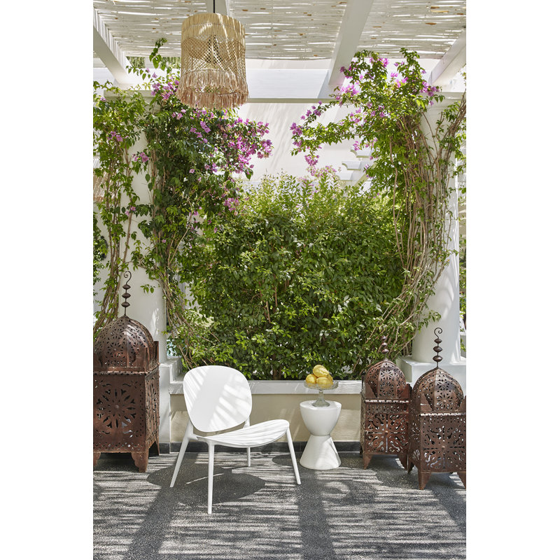 Prince Aha Accent Stool, Wax White