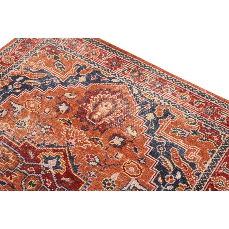 Distressed Homage Hand Knotted Wool Floral Area Rug, Rectangle 15' x 24'