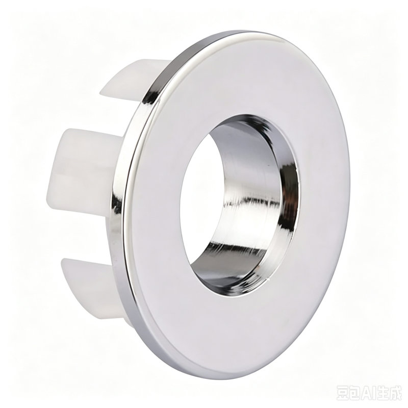 Topcraft Sink Basin Trim Overflow Cover Brass Insert In Hole Round Caps