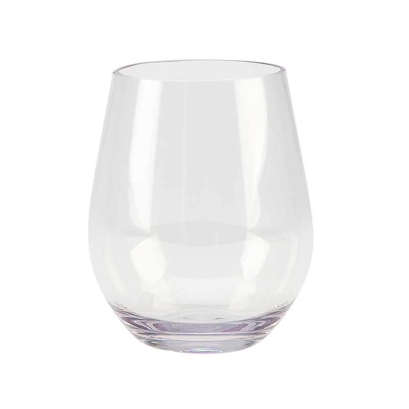 Verre incassable sans pied 18 oz. Verre à vin en polycarbonate tout usage