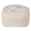 Malik 40cm Wide Round Geometric Footstool Ottoman