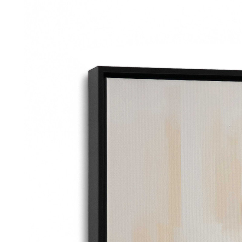 Impression sur toile Cowboy Essentials in Tan II dans un cadre noir, 12 po x 8 po