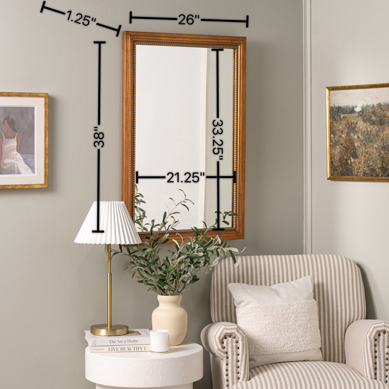 Corinne Collection Rectangle Beveled Mirror