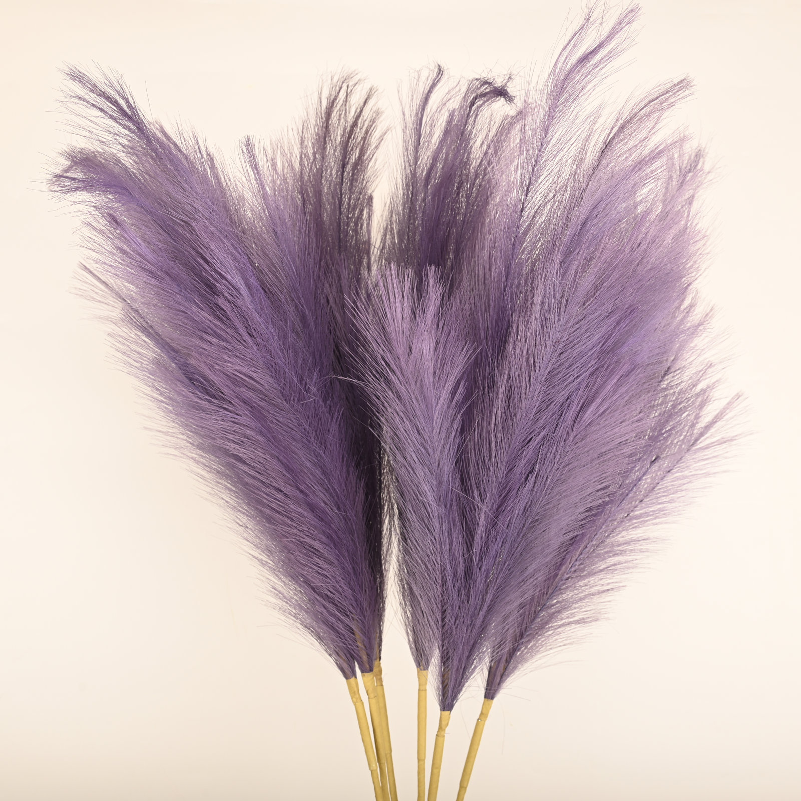 Silk Pampas Grass Arrangement, Grape, 43"H x 8"W