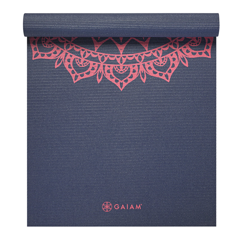 Tapis de yoga Gaiam 4MM rose Marrakech