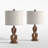 Ensemble de lampes de table en résine noire avec USB-58429430