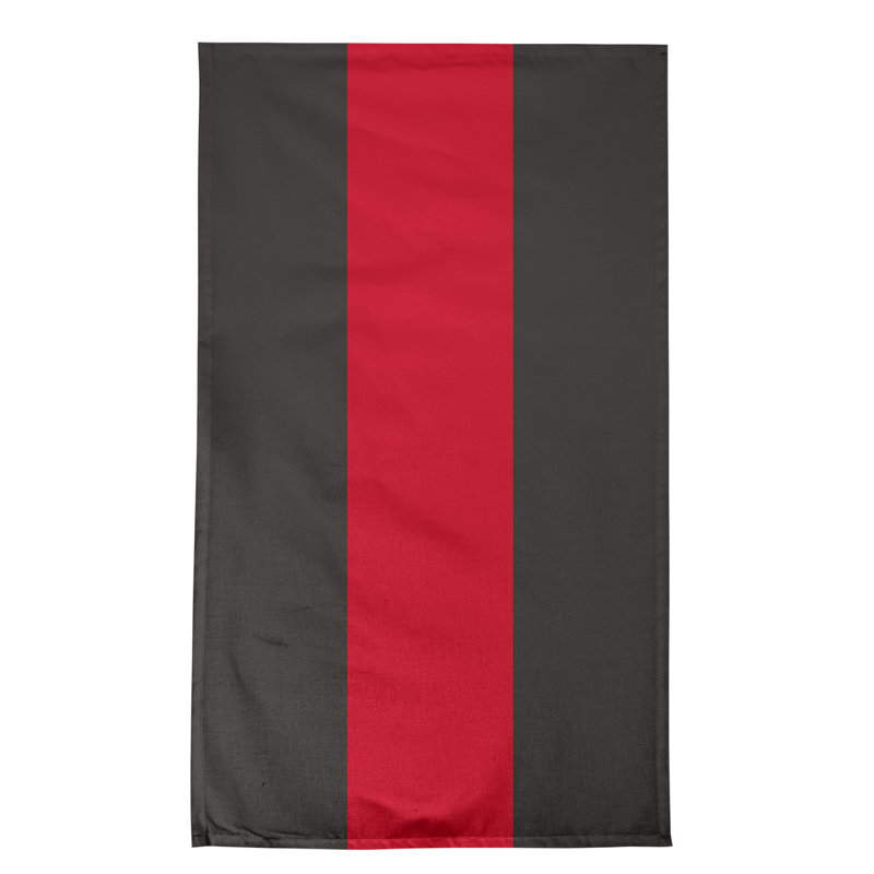 Serviette de thé hockey Anaheim, Gris anthracite / rouge, Polyester sergé