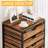 7-Drawer Storage Dresser with Wheels, Industrial Wood Chest Organizer, Mobile Cabinet for Office and Home
