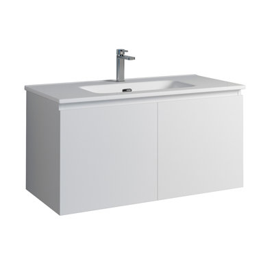 Santori 36'' Single Bathroom Vanity with Ceramic Top