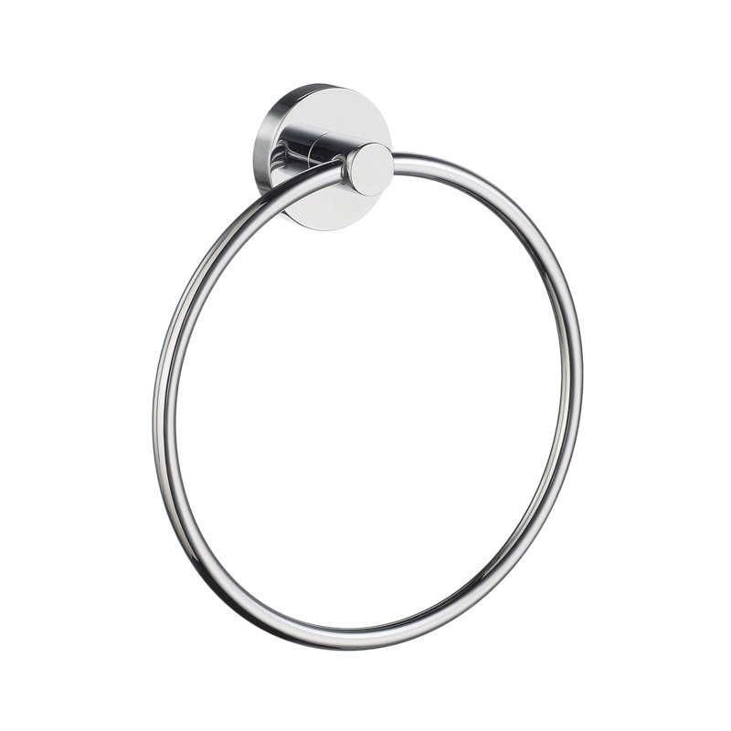 HOME wall mounted towel ring , Polished Chrome