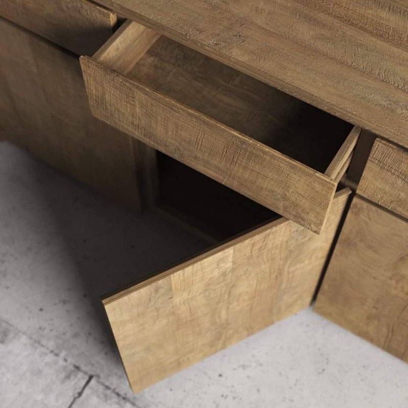 Buffet en bois massif 75 po