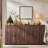 This Modern Brown Curved Sideboard Features Four Doors And Shelves, Offering Ample Storage. It Can Also Be Used As A Coffee Bar And Is Suitable For Both Kitchens And Dining Rooms.-13996432-13996434