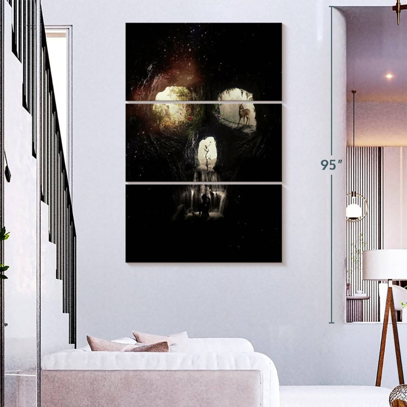 Kerner Cave Skull, 74" H x 48" W