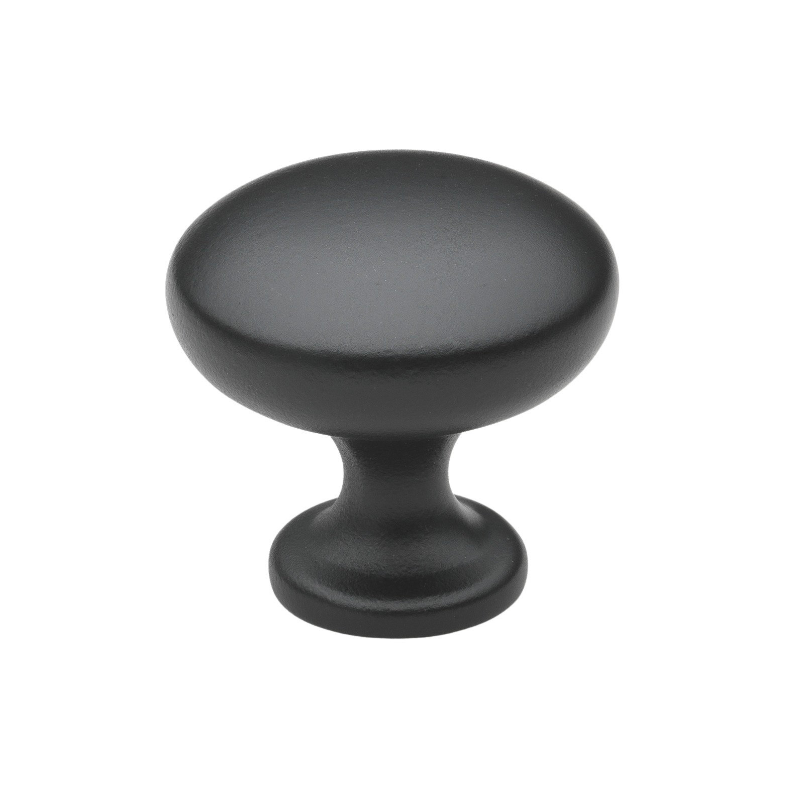 Classic  Mushroom Knob, Matte Black