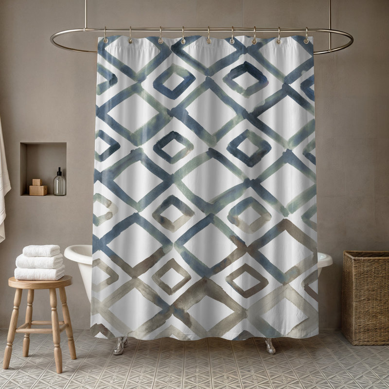 Antonett Geometric Shower Curtain