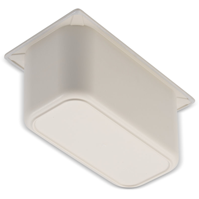 Carlisle Food Service Products Coldmaster® 1 Gallons Rectangle Plastic Food Storage Container, White