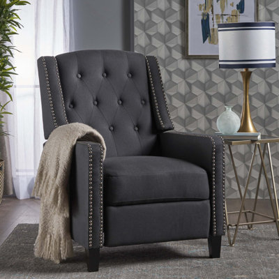 Fauteuil inclinable rembourré en tissu Classic