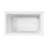 Kingston Brass Aqua Eden 60-Inch Acrylic Rectangular 2-Wall Corner Alcove Tub, Hand Drain-93574721