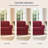 3 Piece Stretch Jacquard Couch Cover, Sofa Slipcover for 2 Cushion Couch, Machine Washable Furniture Protector(Loveseat, Wine)-1232154915