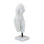 Sculpture buste féminin blanc 4,5 pi x 5 pi x 14,5 po sur piédestal