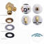 2-Pack Installation Kit For Commercial Wall-Mounted Faucets, Featuring 1/2-Inch Npt Connections