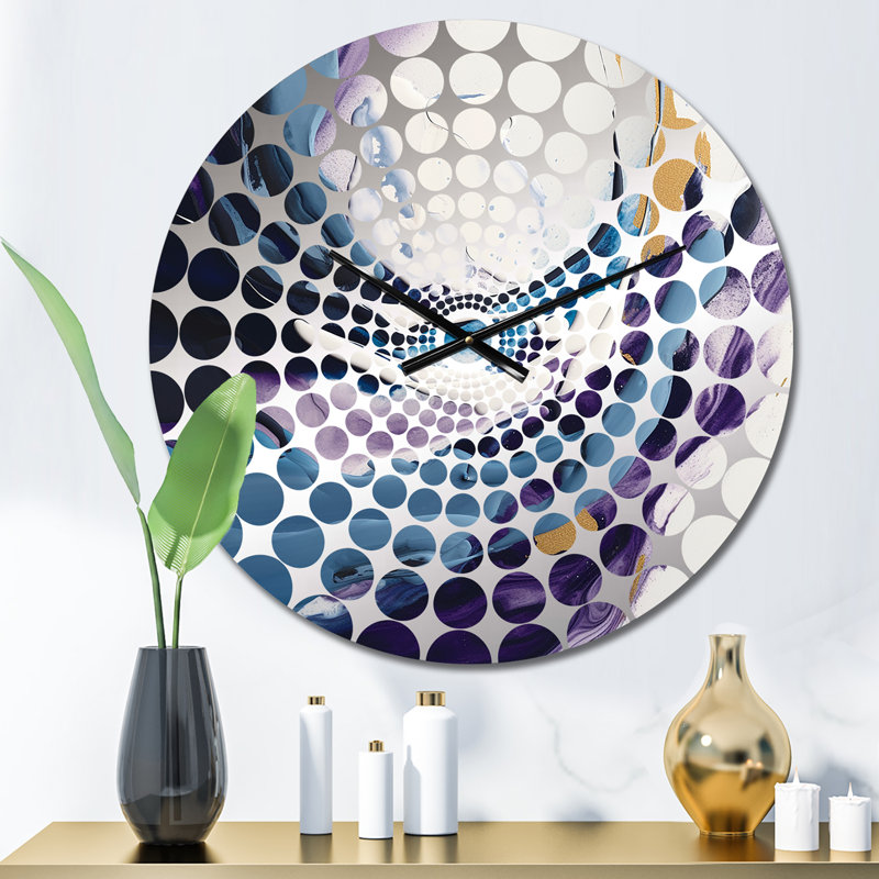 Rashem - Horloge murale abstraite en marbre, Petit