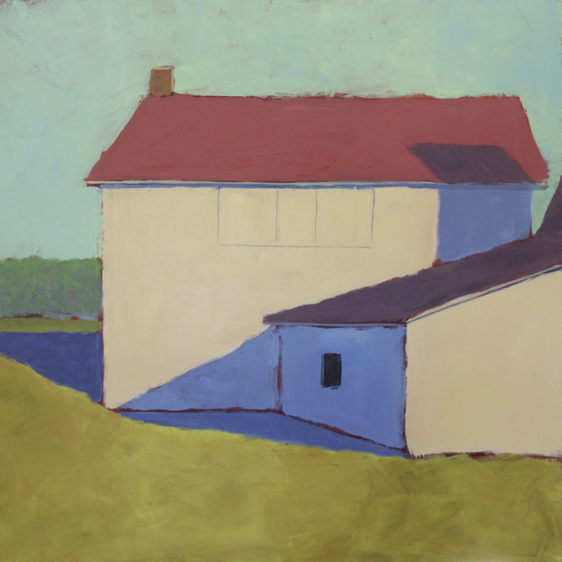 " Primary Barns VII " by Carol Young Painting Print, 30" H x 30" W  