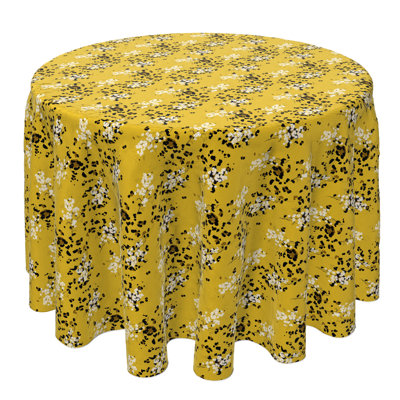 Fabric Textile Products, Inc. Round Tablecloth, 100% Cotton, 60 Round", Safari Floral